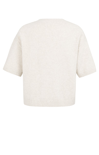 Yaya Short Sleeve Sweater in Heather
