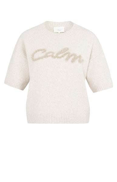 Yaya Short Sleeve Sweater in Heather