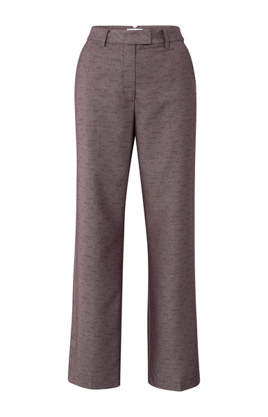 Yaya Wide Leg Woven Trousers in Fudge Purple