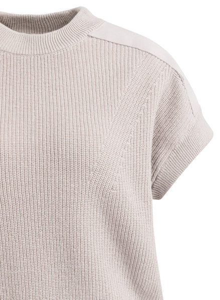 Yaya Sleeveless Knitted Top in Mauve