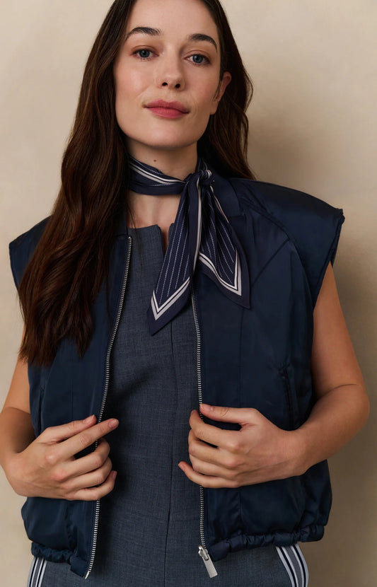Yaya Reversible Bodywarmer in Inkwell Blue