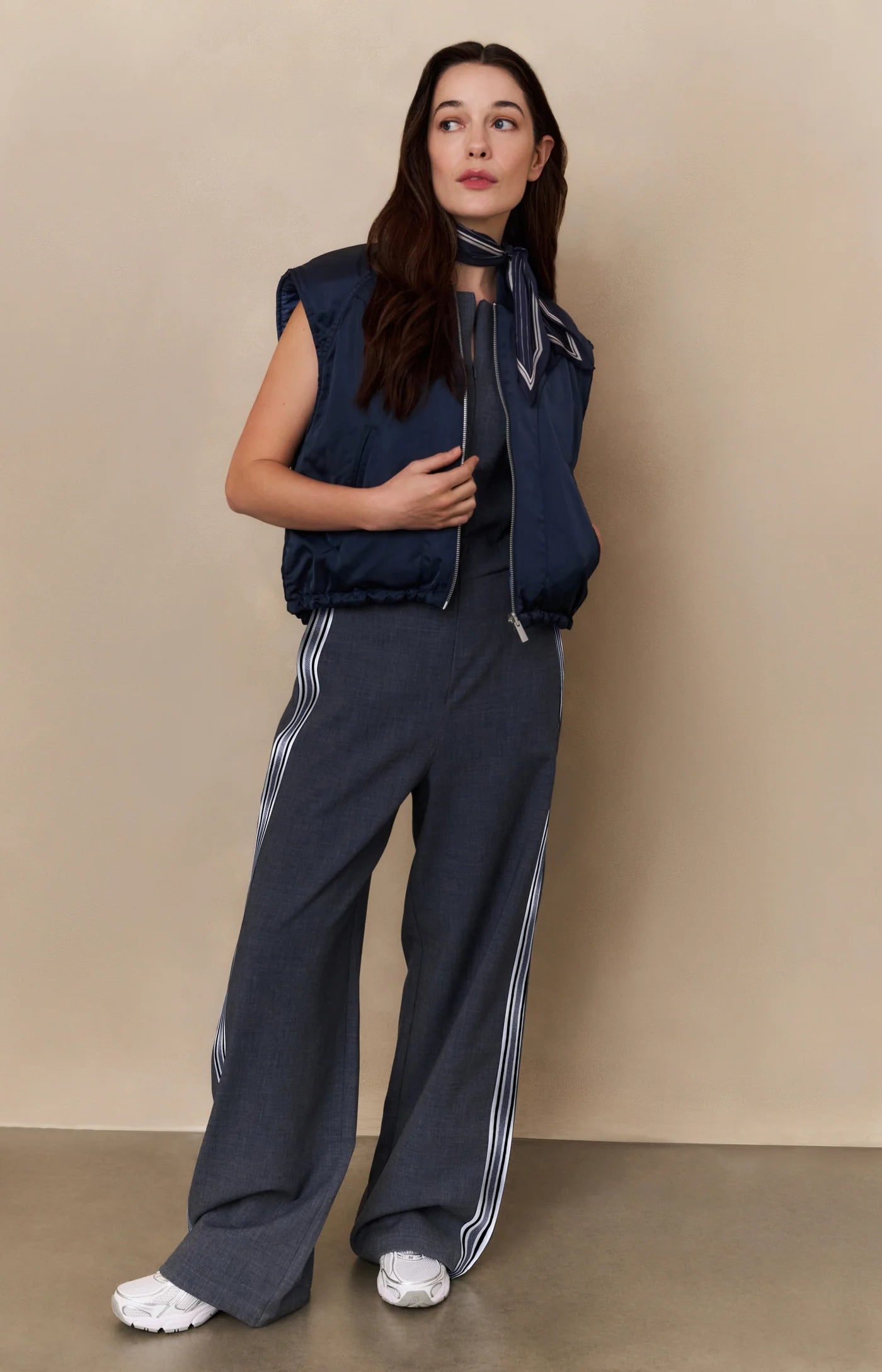 Yaya Reversible Bodywarmer in Inkwell Blue