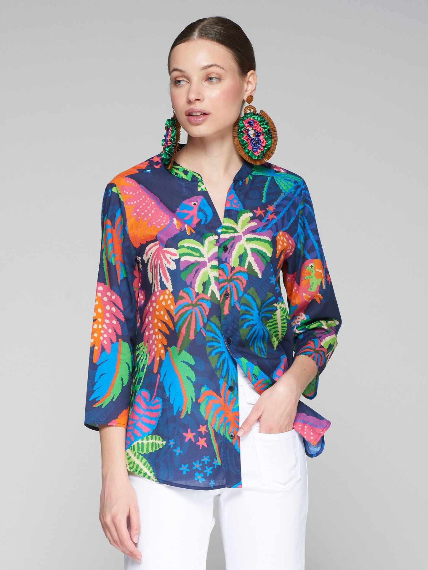 Juliet Jungla Tropical Print Shirt