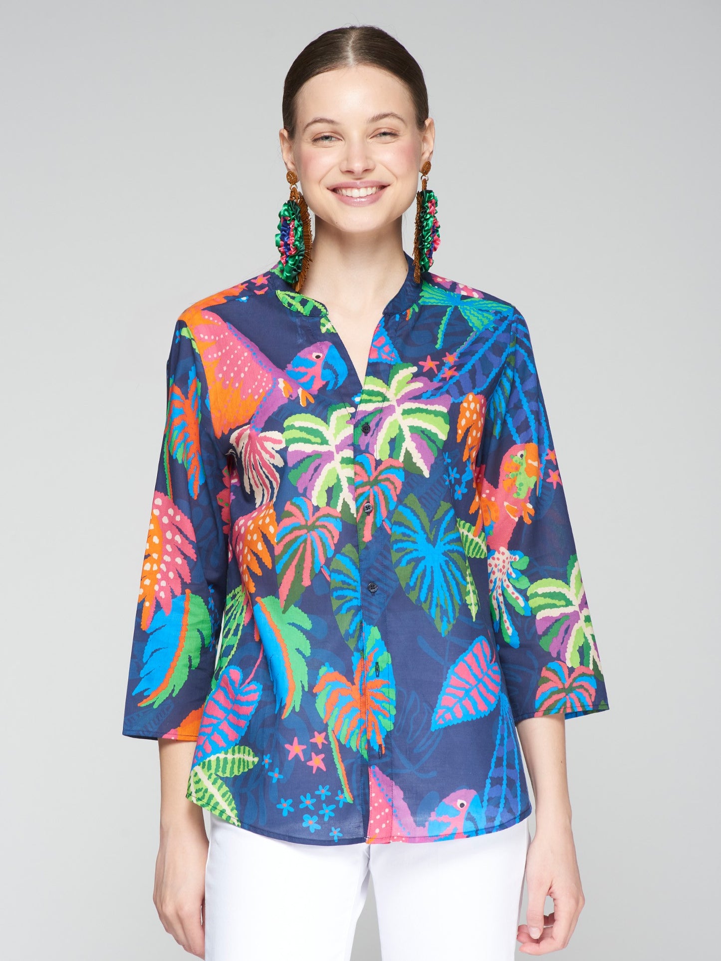 Juliet Jungla Tropical Print Shirt