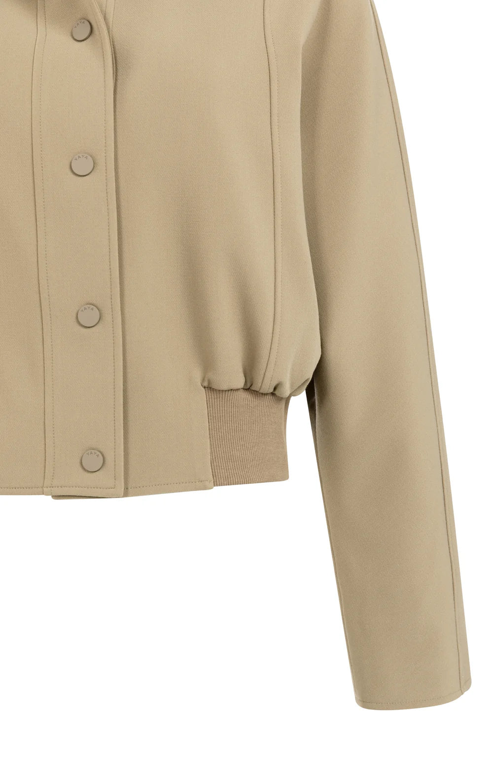 Yaya Short Oversized Jacket in Khaki Green