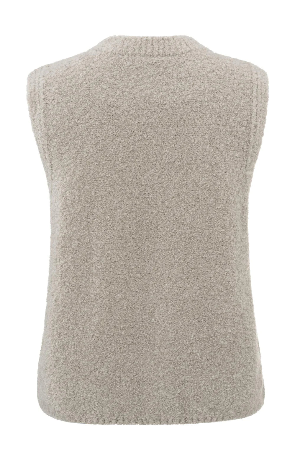 Knitted Vest in Dove Gray