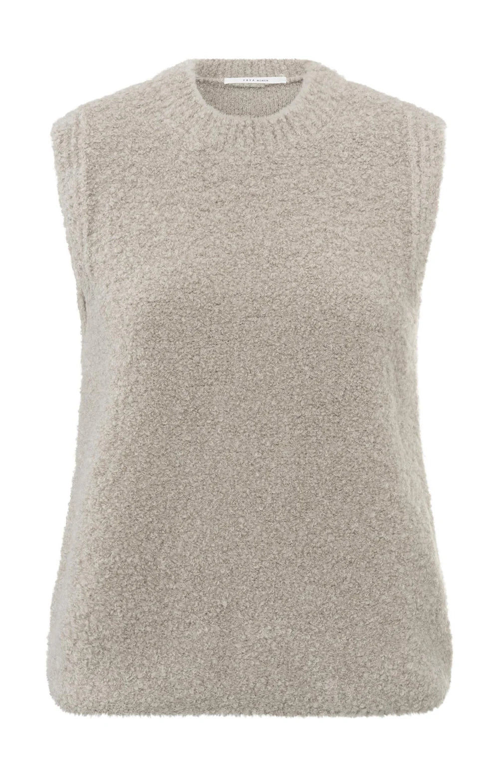 Knitted Vest in Dove Gray