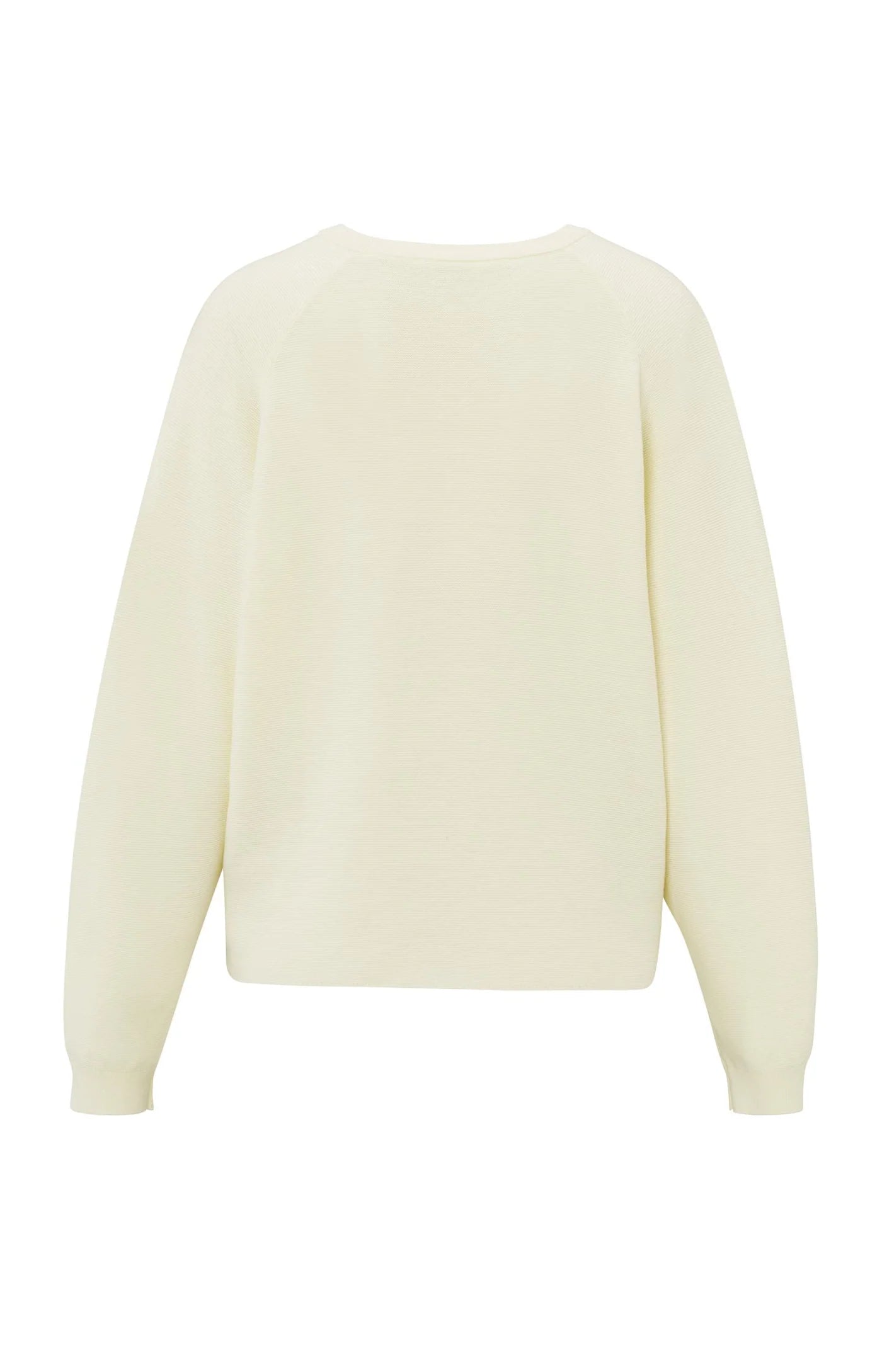 Yaya Soft Sweater with Seam Details in Off White