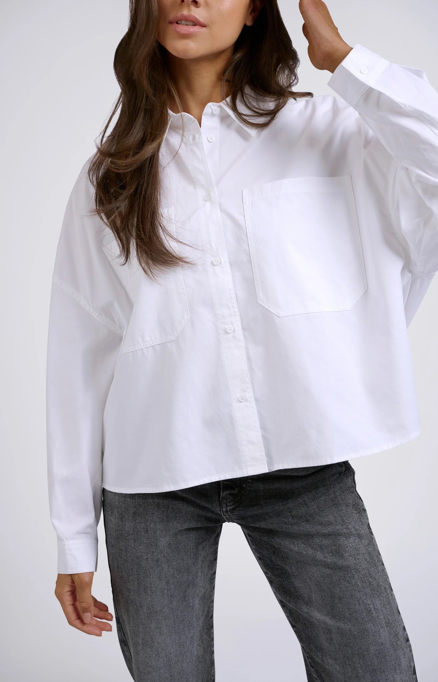 Oversized Blouse in Pure White